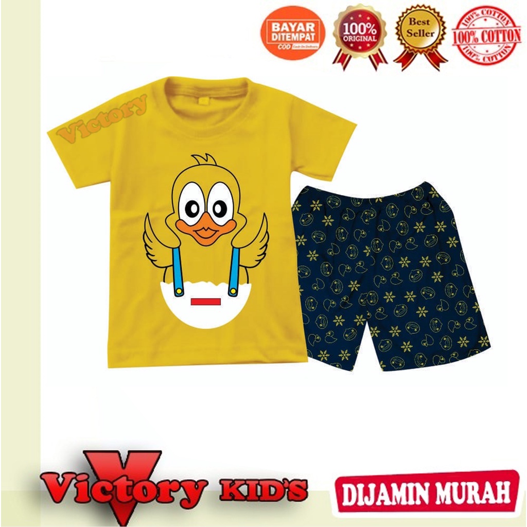 setelan  tangan pendek anak laki-laki/perempuan 1 -10 tahun