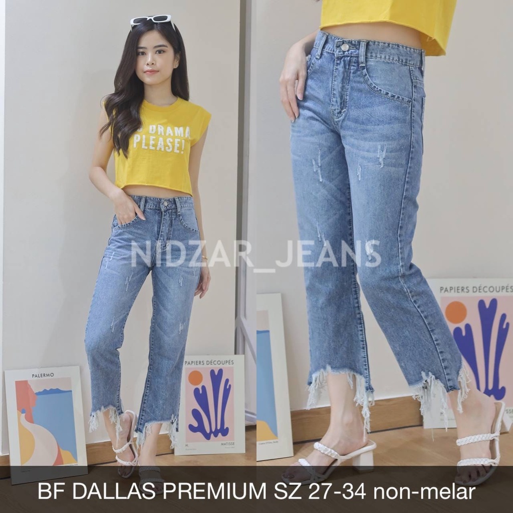 CELANA JEANS WANITA KEKINIAN BANGETT BF DALLAS PREMIUM  - NIDZAR_JEANS
