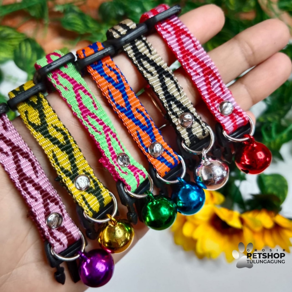 Kalung Kucing Motif Akar 1 Lonceng 14ml