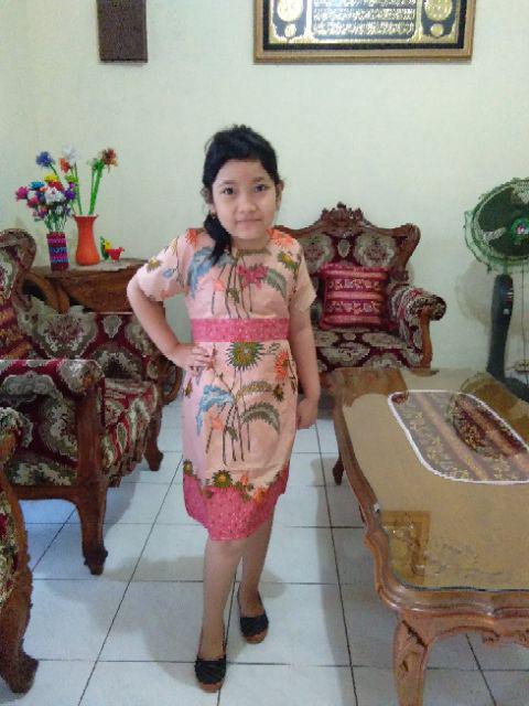 Dress Batik Anak Usia 2 Sampai 10 Tahun - Motif Batik Bervariasi - Batik Anak Harga Ecer Bisa Cod