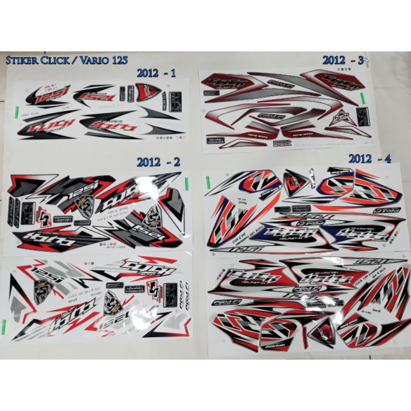 Stiker Click Vario 125 Tebal