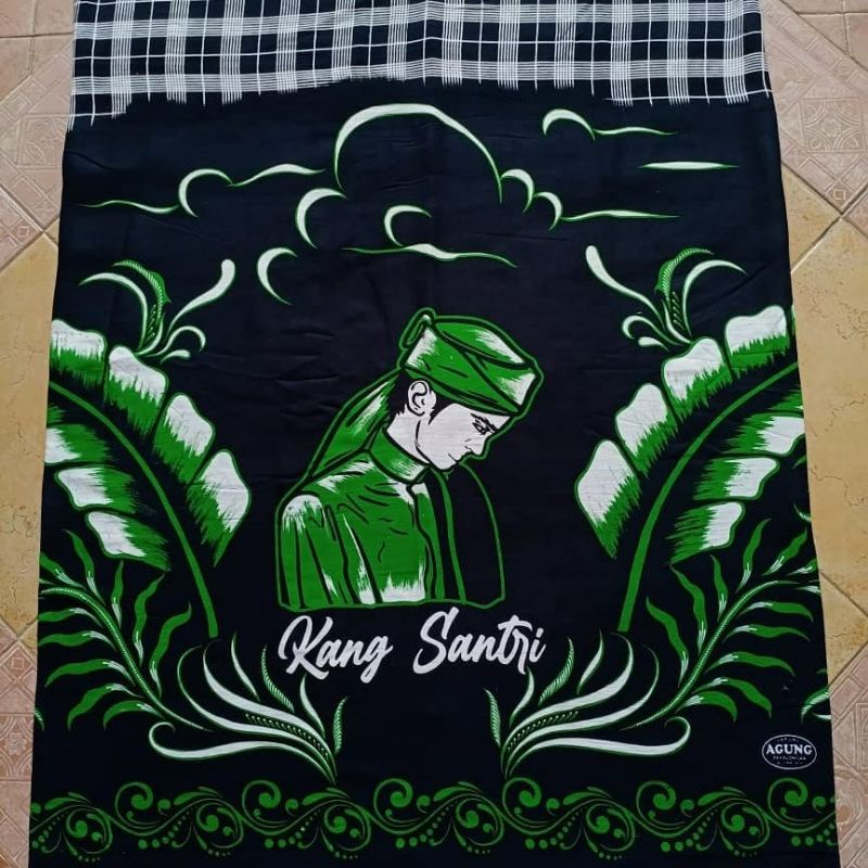 SARUNG BATIK MOTIF KANG SANTRI BERSORBAN HIJAU | SARUNG GOYOR TERMURAH