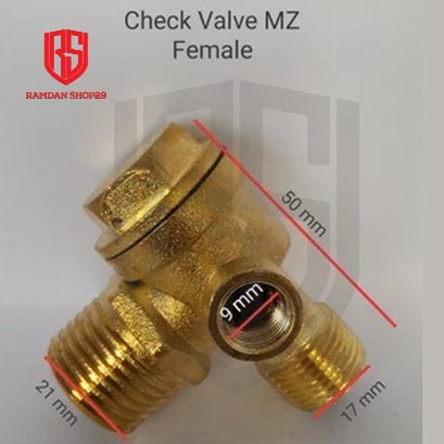 Check Valve 3/4 Hp Kompresor Portable Check Valve 3/4 Hp Kompresor Portable Femele