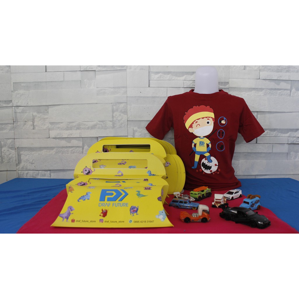 kaos draf future covid merah kaos distro anak kaos anak karakter lengan pendek