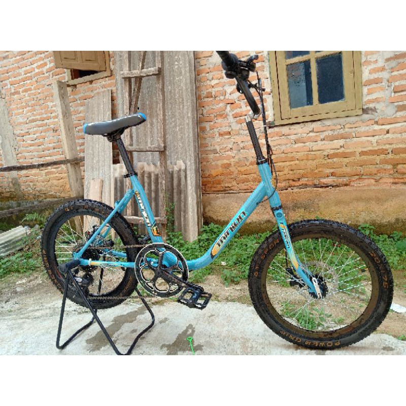 sepeda upgrade minion doble cakram sproket 8 speed ukuran 20