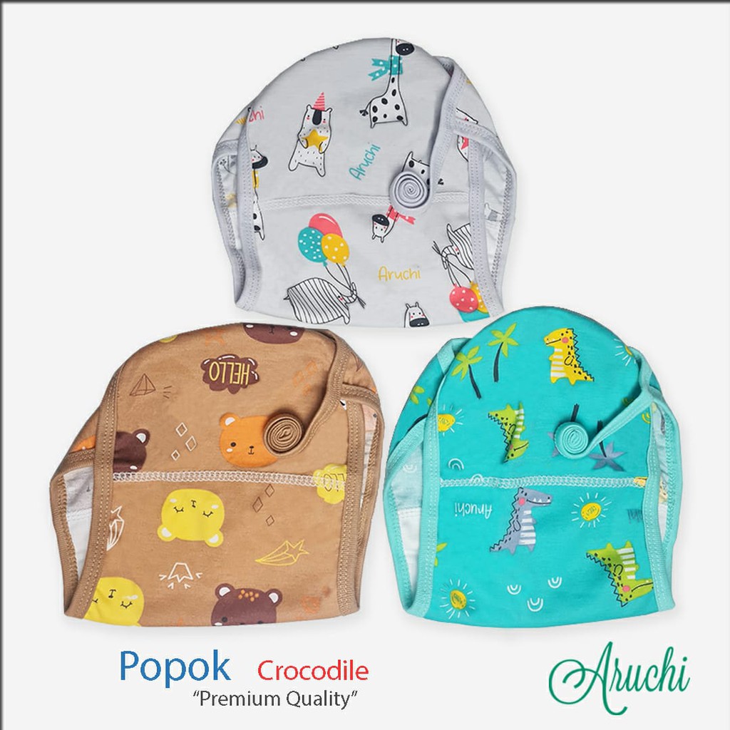 Popok Bayi Aruchi 3pcs Bahan Lembut &amp; Nyaman