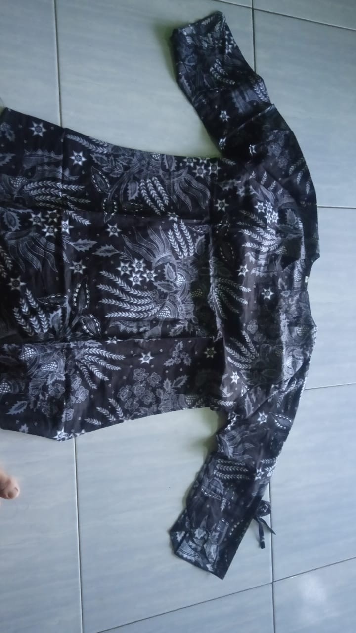 Tey-17 Batik Wanita Asj Sa Hrb026 Kenongo Kemeja Tosca Pendek