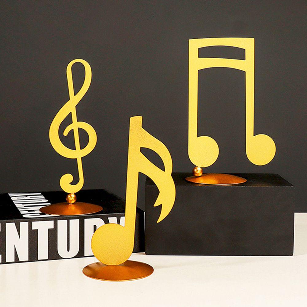 Populer Nota Musik Ornamen Hadiah Patung Rumah Kerajinan Besi Tempa Kreatif