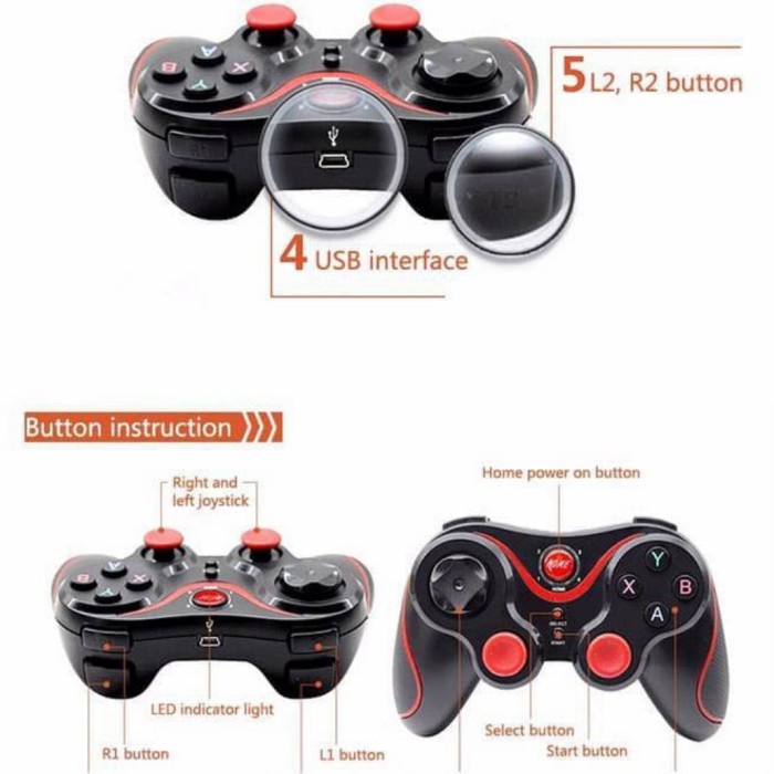 Produk Unggulan Stick Gamepad Bluetooth X3 Joystick Game Controller Android Ios Terbatas