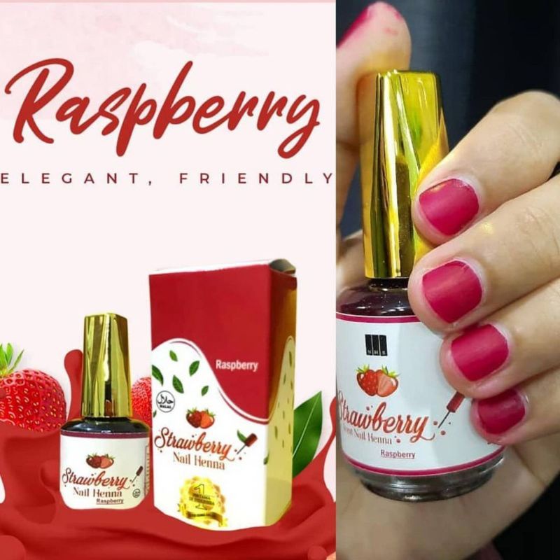 nail henna strawberry nail henna 5 ml - kutek kuku