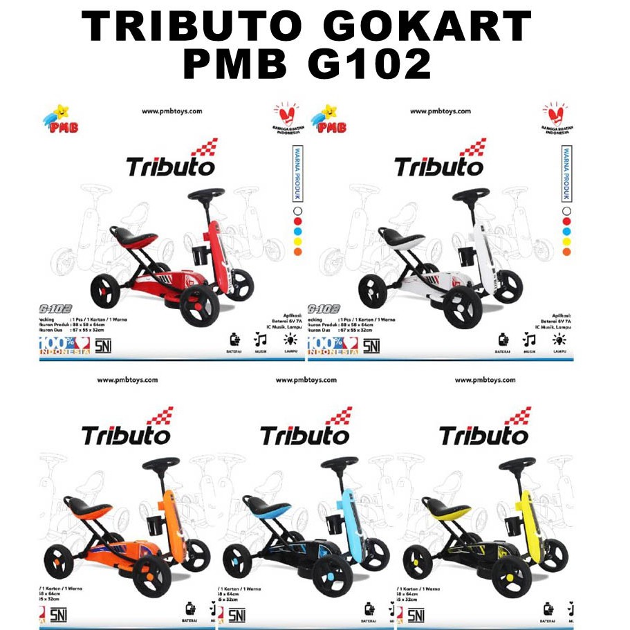 Gokart Tributo PMB G102 Mainan anak