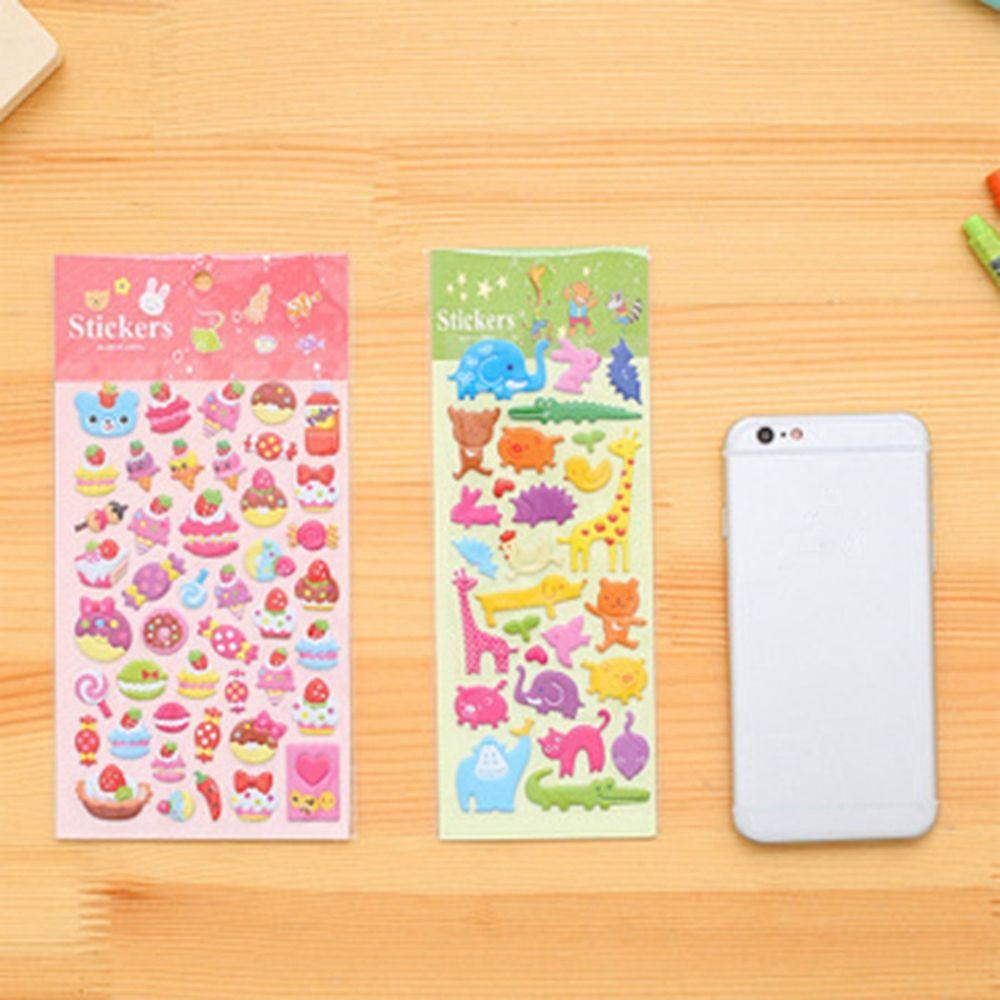 Top1per2 /2 /3 /5Lembar Buah/Hewan Laut Stiker Penjualan Panas DIY Hadiah Mainan Hadiah Anak-Anak Hadiah Kartun