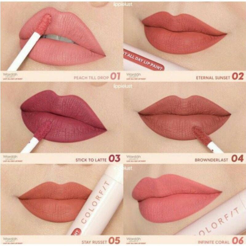 Wardah Colorfit Last All Day Lip Paint Transproof