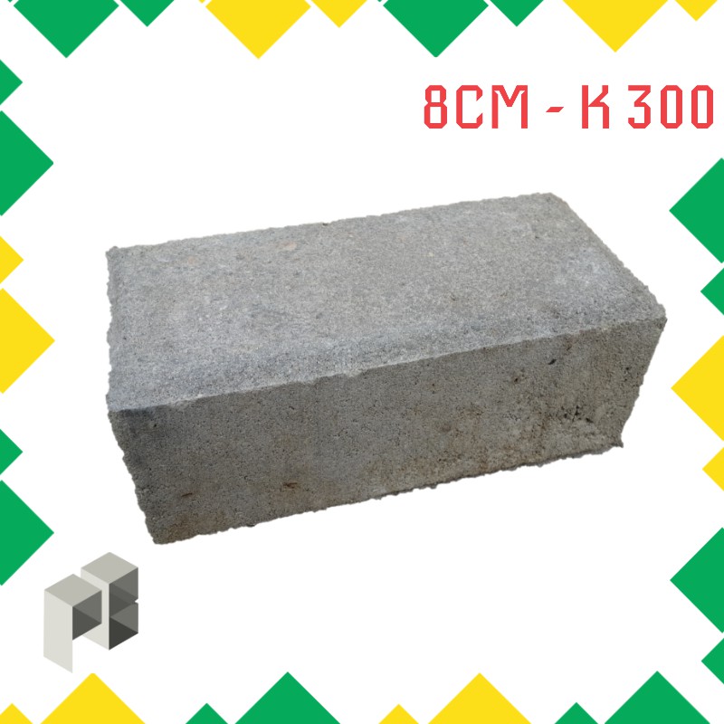 Paving Block 8 CM - Bata - K300 (Harga Per m2)