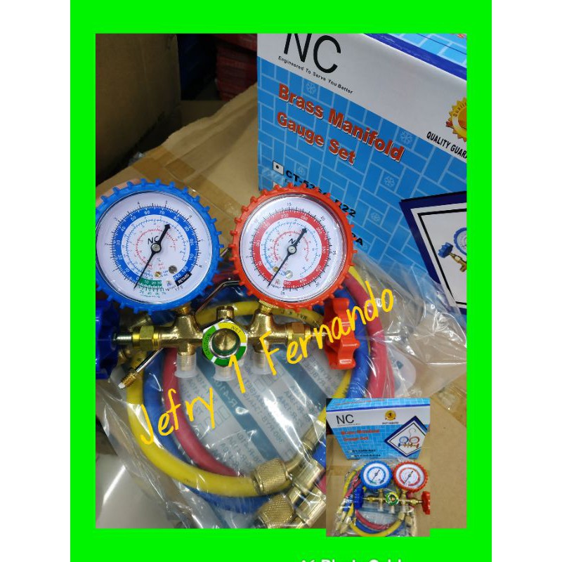 TESTING MANIFOLD DOUBLE AC R22 R134A R12 NC MANIFOLD GAUGE SET