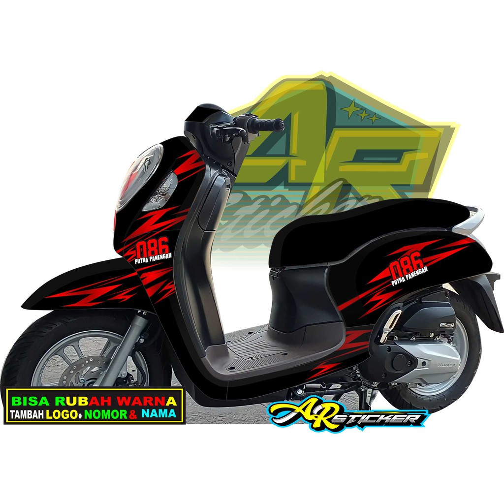 Decal scoopy 2021 / STIKER SCOOPY 2021 /  Decal Scoopy full body Full Blok Decal Scopy Dekal New Fi 