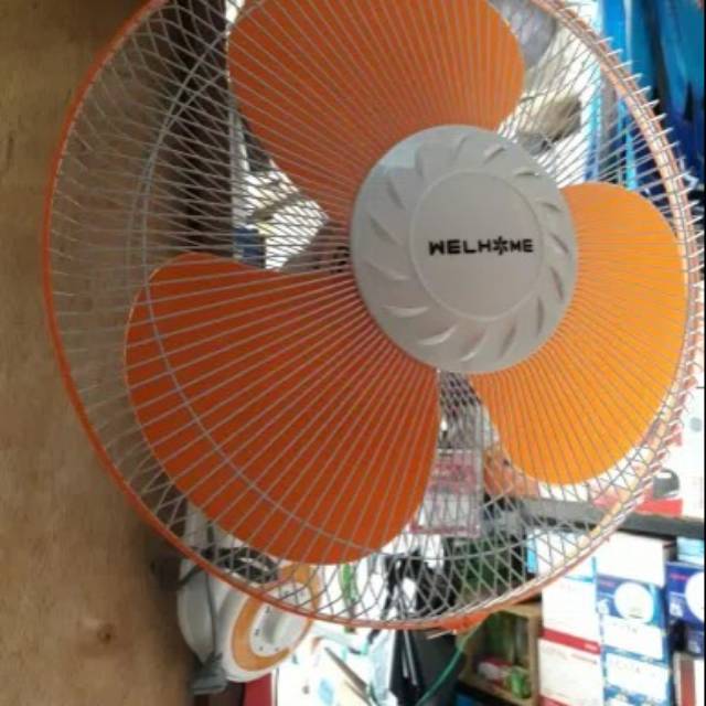 Welhome WH1661 Kipas Angin Dinding Wallfan 16&quot;. Angin Sejuk &amp; Kencang. Baru Bergaransi Resmi