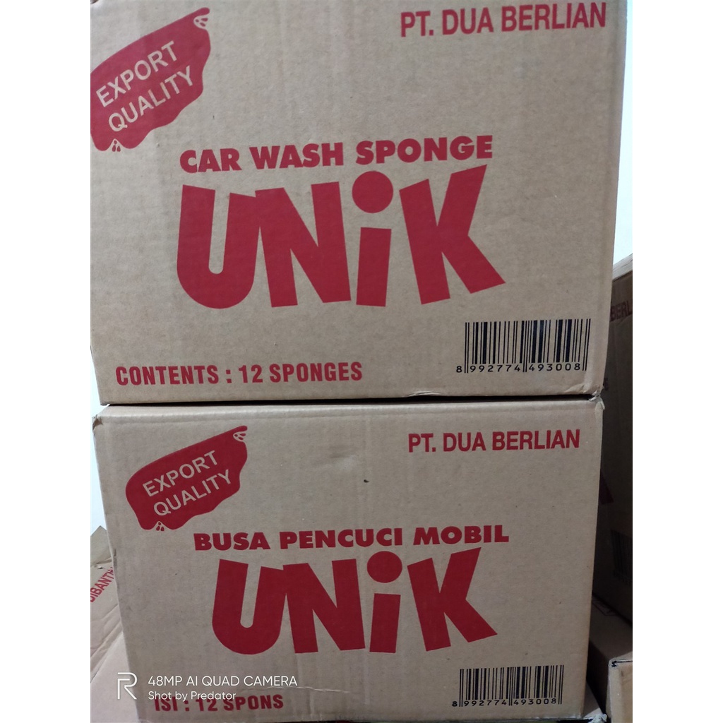 1 DUS UNIK WASH SPON SPONGE BUSA CUCI MOBIL HALUS DAYA SERAP TINGGI