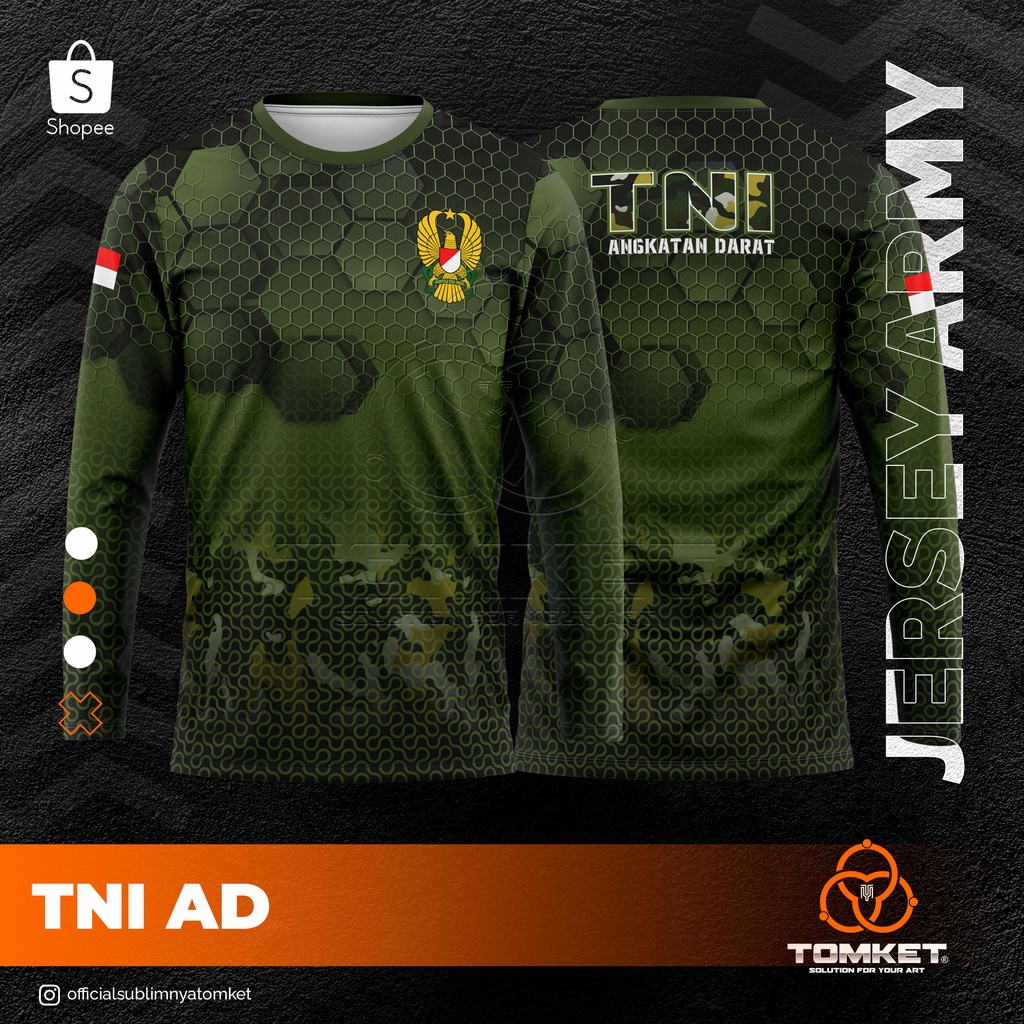 Baju Jersey Full Printing TNI AD-13