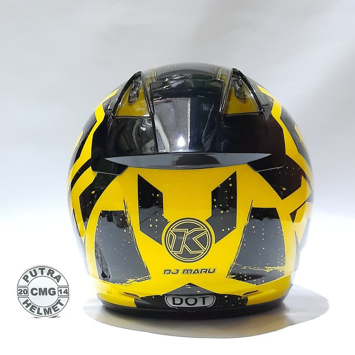 HELM KYT DJ MARU 16 CRYMSON YELLOW