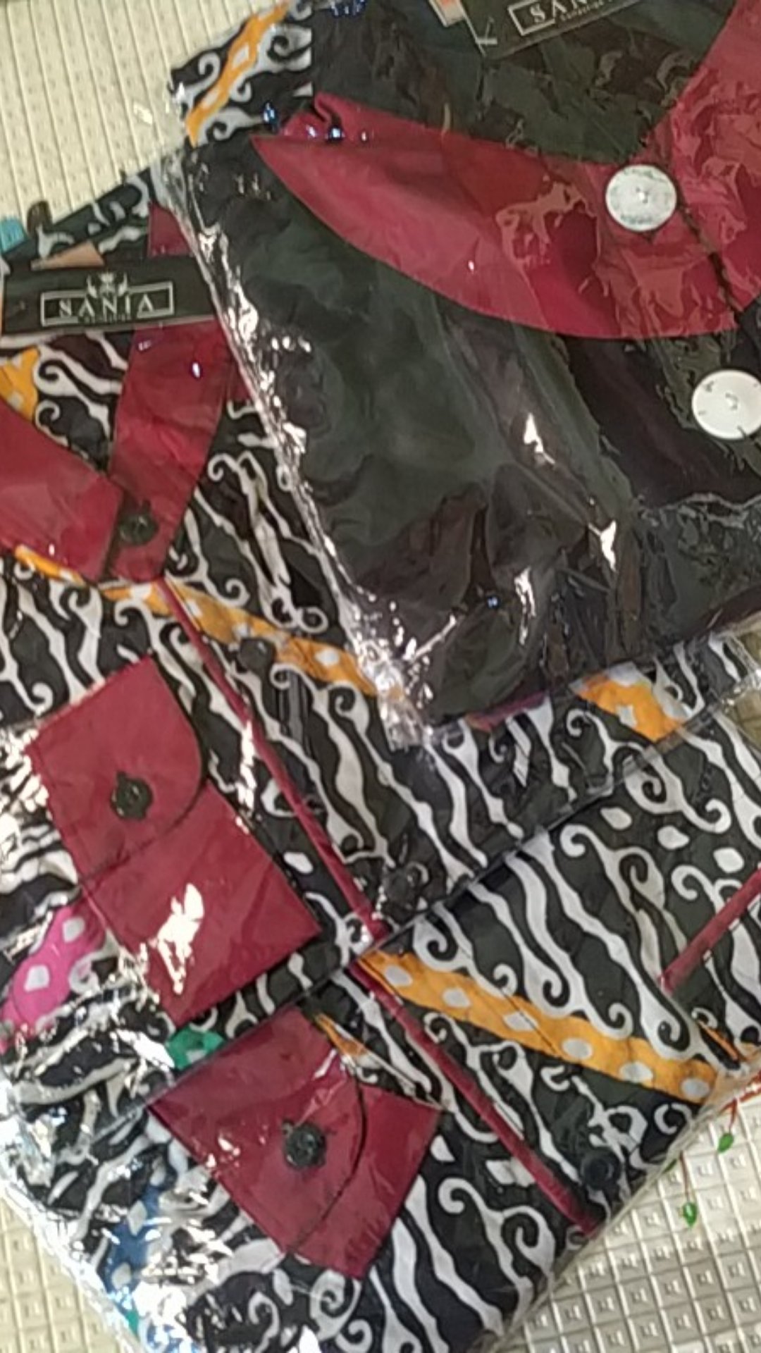 Batik Couple Sarimbit  Katun Cap Mix Toyobo Dress Clemira Kemeja Afdal