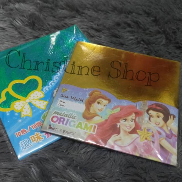 

Kertas Origami NEW Metallic & pernak pernik