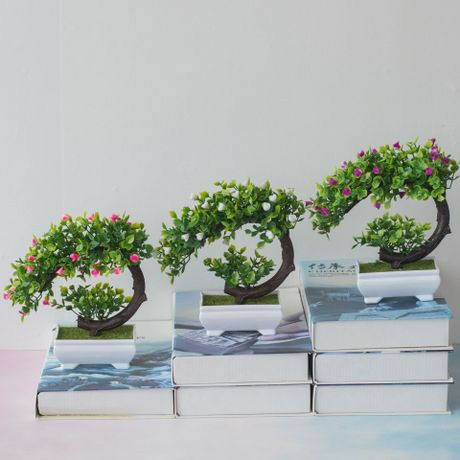 Kunataruma AM353 Bunga plastik / pajangan bunga Artificial / motif Rose Vas Petak-7