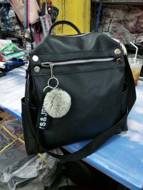 Tas Ransel Vannesa MOYOY Fashion ransel free pompom