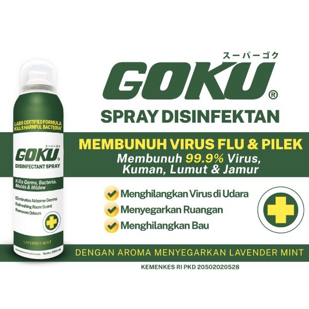 GOKU Disinfektan Spray Semprotan Anti Kuman Anti Virus Multifungsi