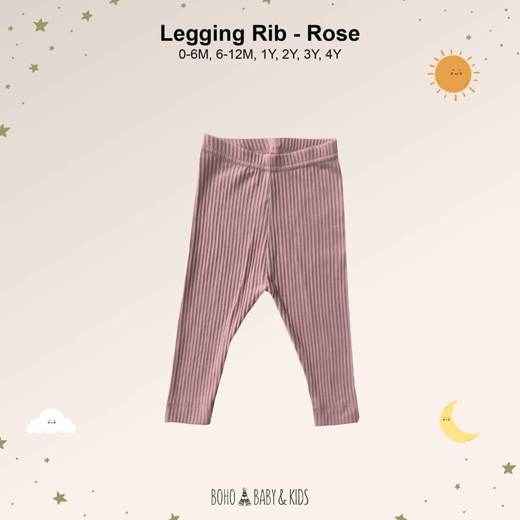 Bohopanna Legging Cotton Rib/ Bohobaby Legging Cotton Rib 0-4Y