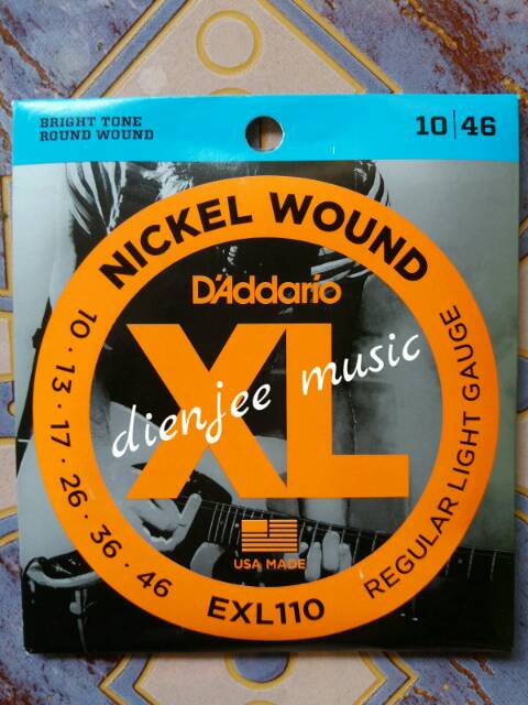 Senar gitar elektrik D addario new paking