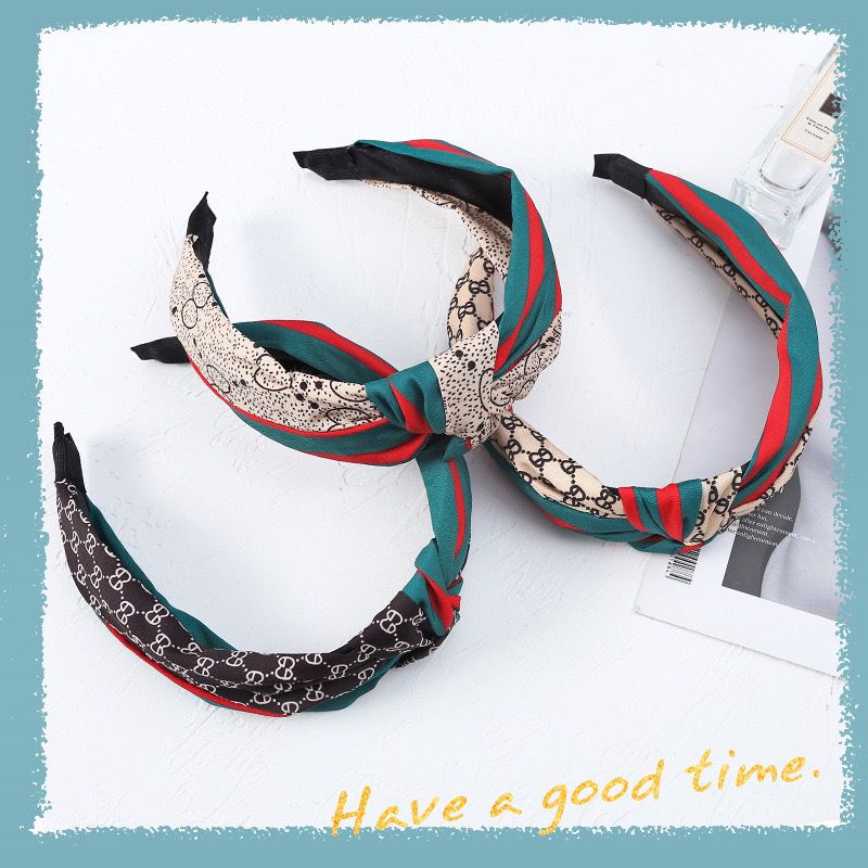 LDS B17 Bando Rambut Wanita Hairband Motif Model Pita Style Korea Murah
