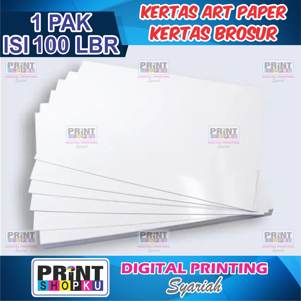 (100 LEMBAR) A3 KERTAS ART PAPER 120 GSM AP 120 ART CARTON 120 KERTAS GLOSSY KERTAS BROSUR KERTAS FL