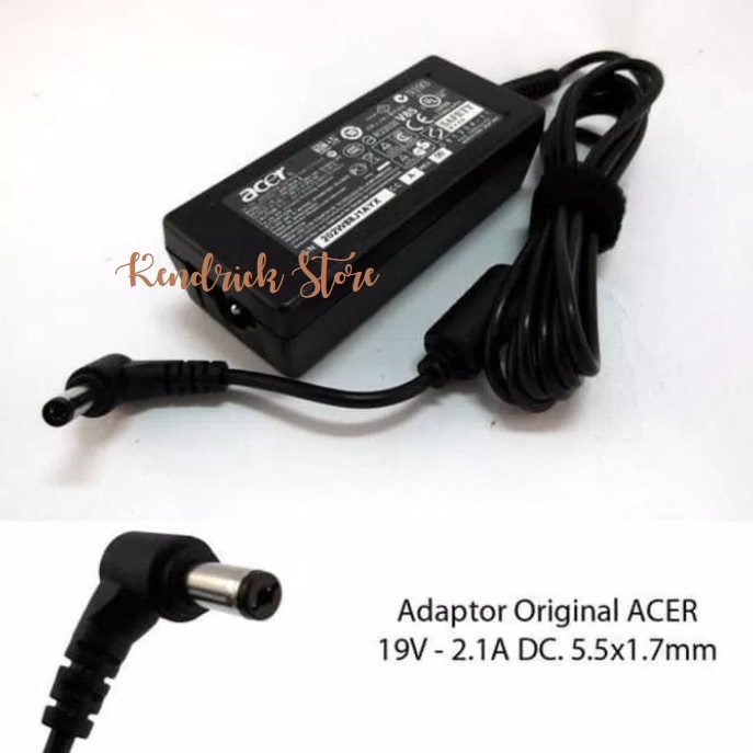 Original Adaptor Adapter Charger Casan Acer One Z1401 Z1402 19V - 2.1A