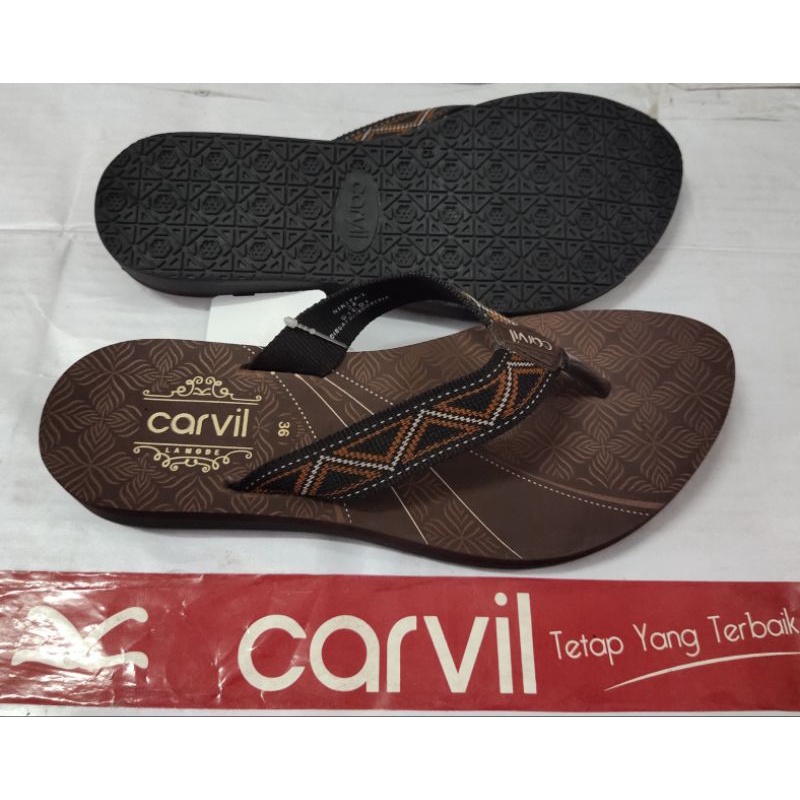 Sandal jepit sponge carvil cewek original harga spesial