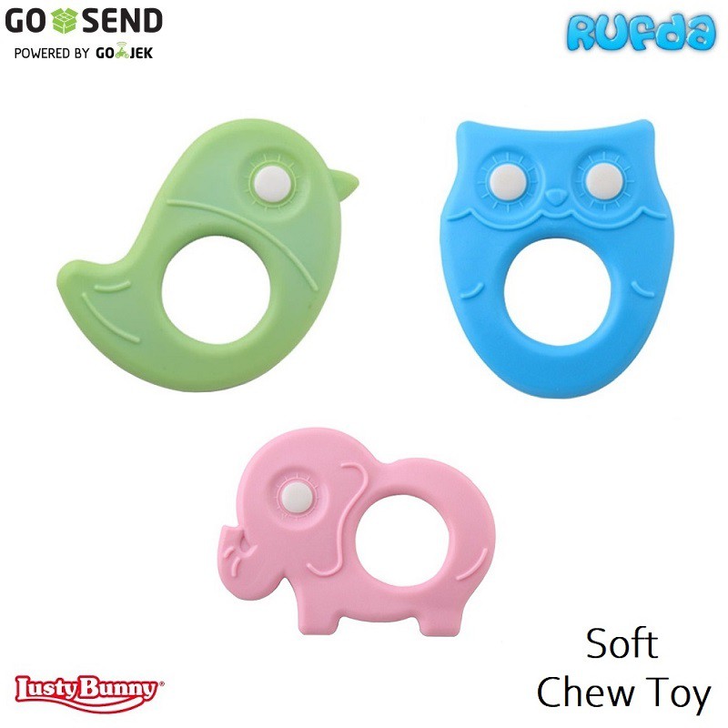 Lusty Bunny Soft Chew Toy Gigitan Anak Bayi Lembut Aman BPA Free