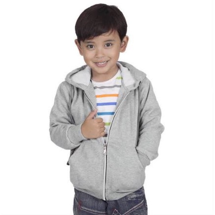 JAKET ANAK POLOS resleting hoodie zipper