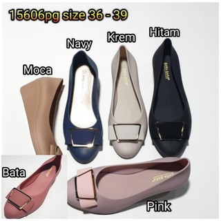  jelly  shoes bara bara sepatu  wanita  wedges karet  import 