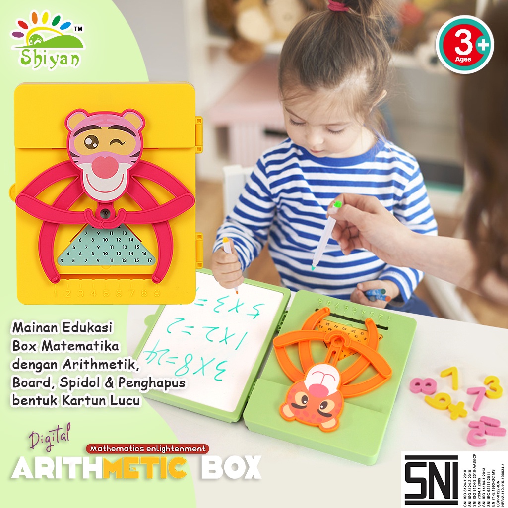 [Shiyan] mainan edukasi matematika dengan box dan papan tulis mini arithmetic box education toys