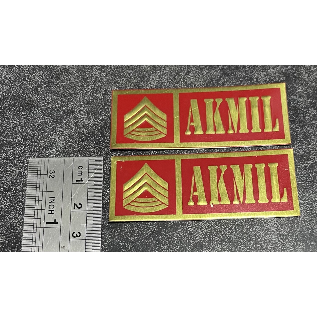 Sticker Plat AKMIL - Stiker Plat AKMIL - Stiker AKMIL Mobil - Stiker Motor AKMIL