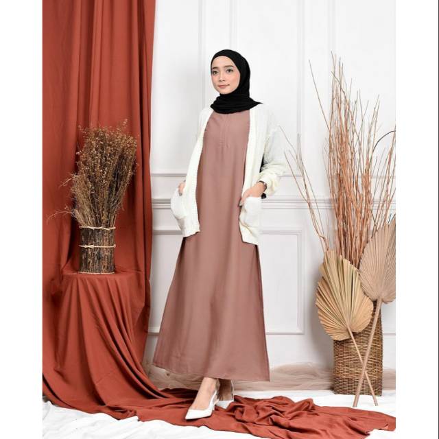 Ava Inner Gamis Inner Gamis Tanpa Lengan Shopee Indonesia