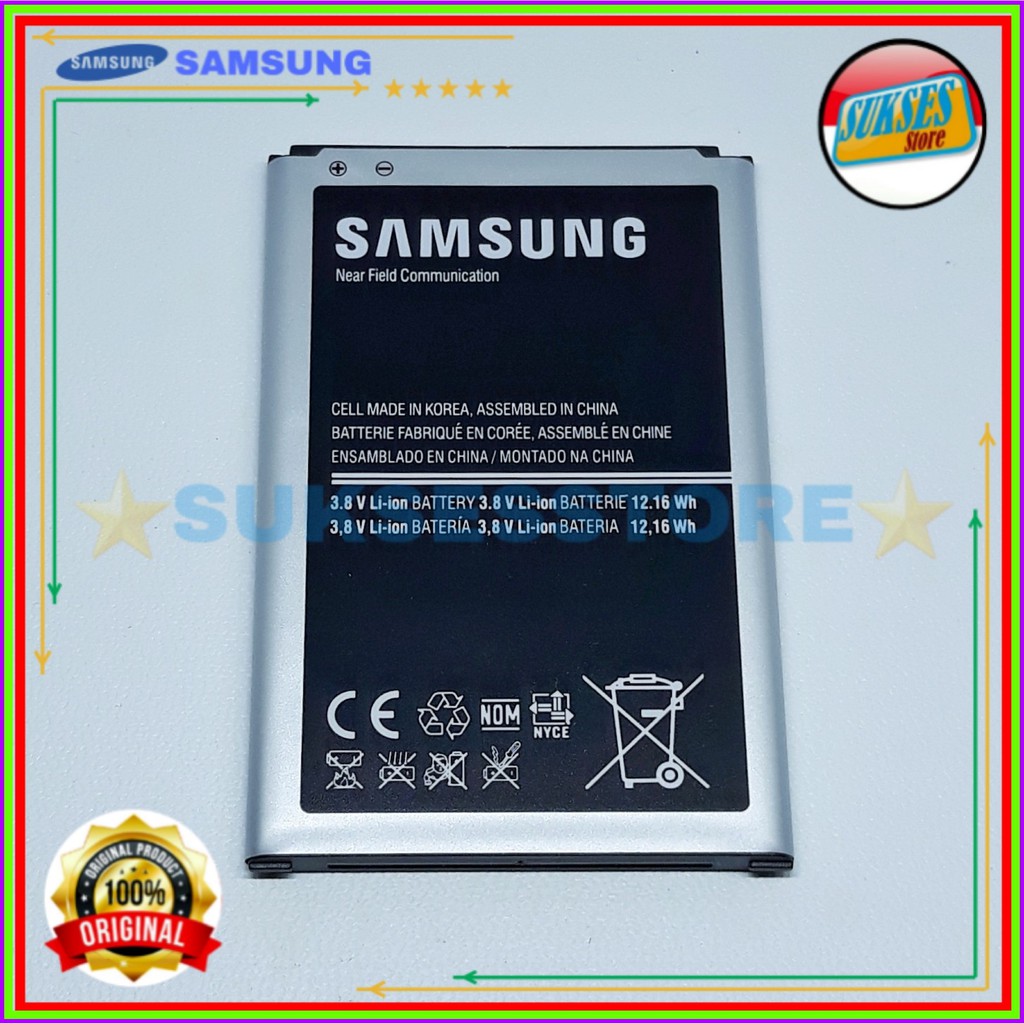 BATERAI SAMSUNG GALAXY NOTE 3 SM-N9005 SM-N9008 B800BE