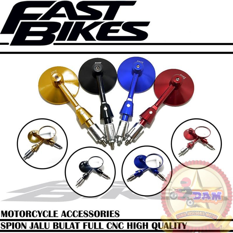 Spion jalu bulat Bar end Kaca Cembung motor beat scoopy nmax aerox xmax pcx vario vixion Vespa mio-1