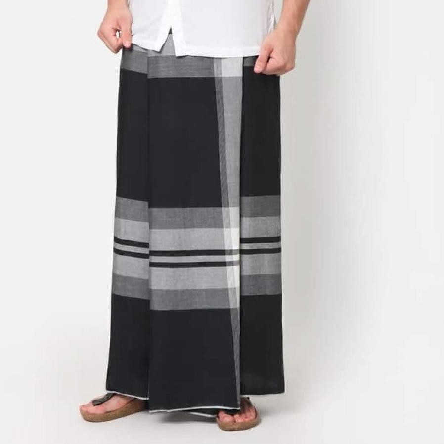 Premium SARUNG GAJAH DUDUK HITAM PUTIH - SARUNG MURAH SARUNG SHOLAT SARUNG SANTRI SARUNG BHS ★