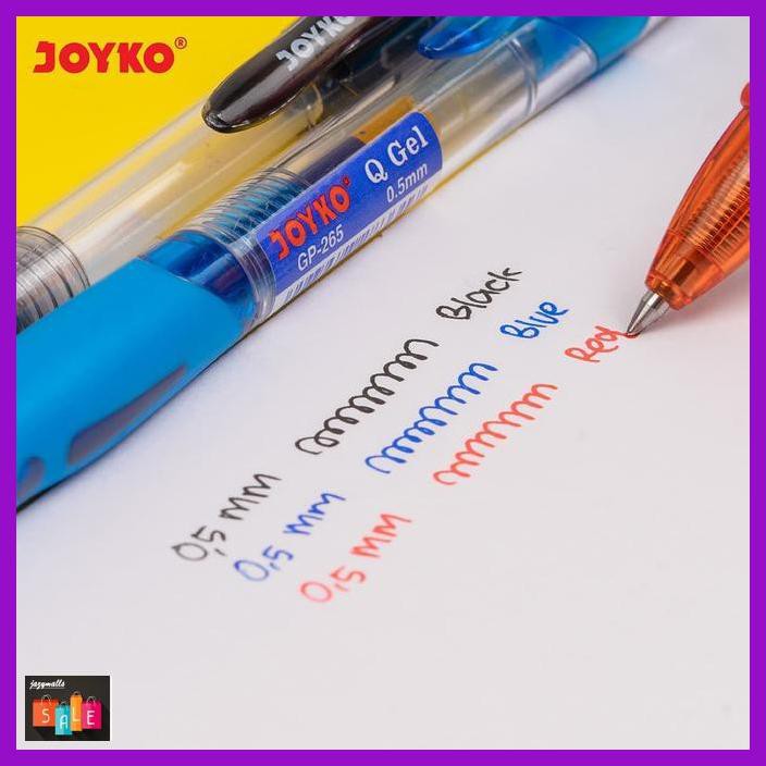 

Silutala- Gel Pen Pulpen Pena Joyko Gp-265 Q Gel 0.5 Mm 1 Box 12 Pcs -Ori.