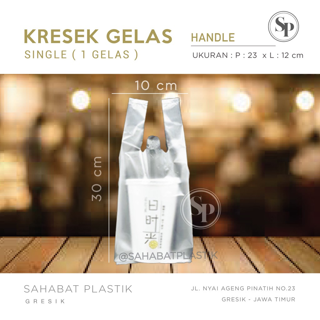 100 PCS Kresek Gelas Pop Ice / KANTONG PLASTIK BARANG KECIL Kresek gelas KECIL / Plastik Gelas isi 1