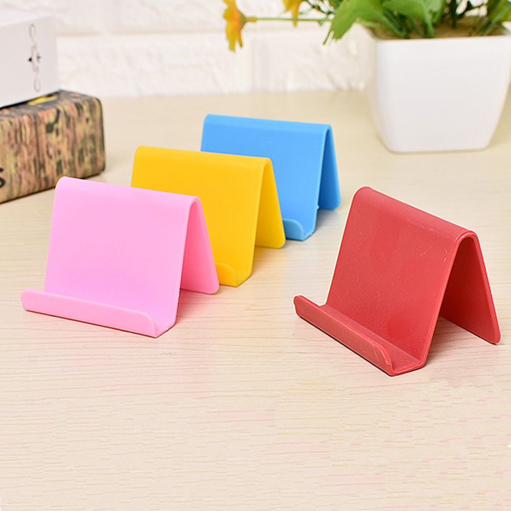 QUINTON Universal Phone Holder Plastic Mount Stand Lazy Bracket Portable Desk Mount Mini Table Smart Phones Cerative for Cell Mobile Phone Tablets/Multicolor