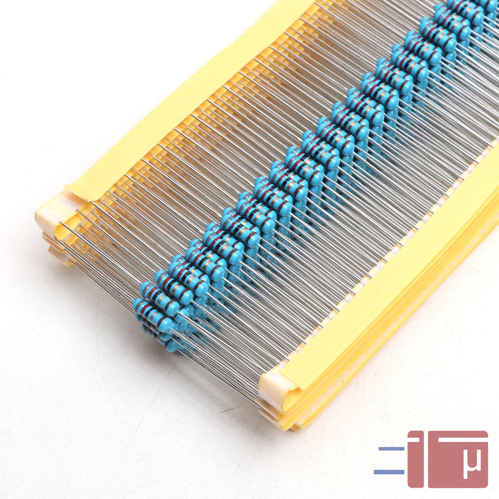 x10 Resistor 82R 82 Ohm 1/2W Metal Film 1% Taiwan Kaki Tembaga