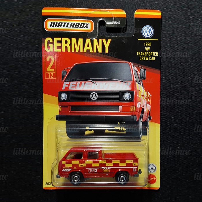 Matchbox 1990 Volkswagen VW Transporter Crew Cab