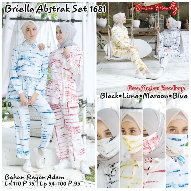 BRIELLA ABSTRAK SET / ONE SET